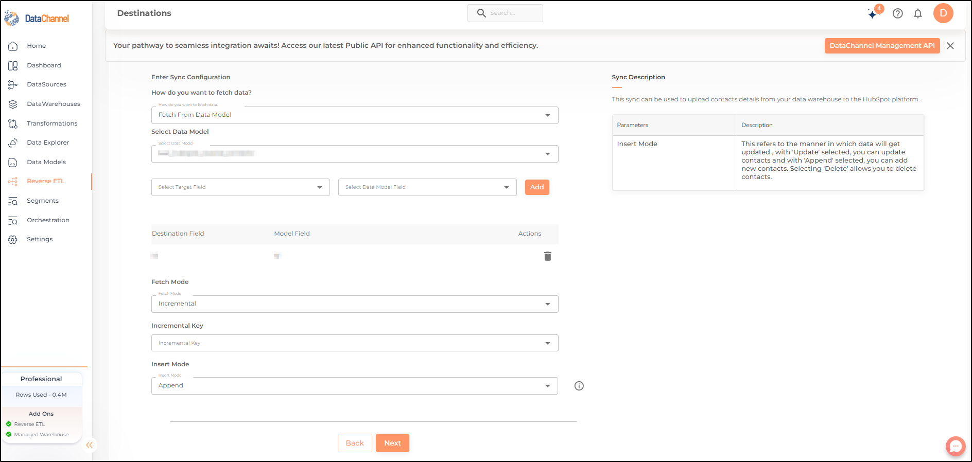 hubspot reverse contacts config