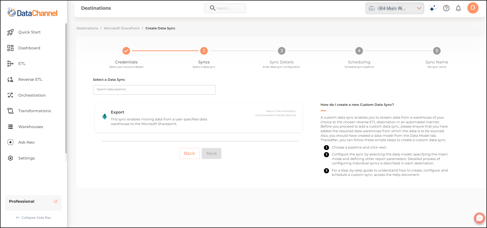 sharepoint syncs list
