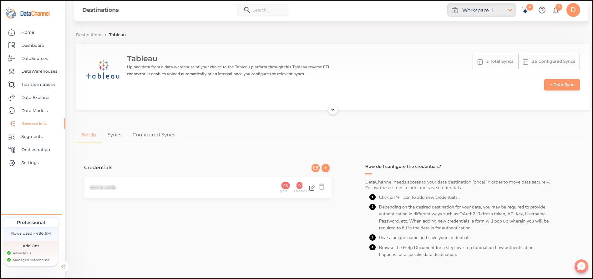 tableau screen