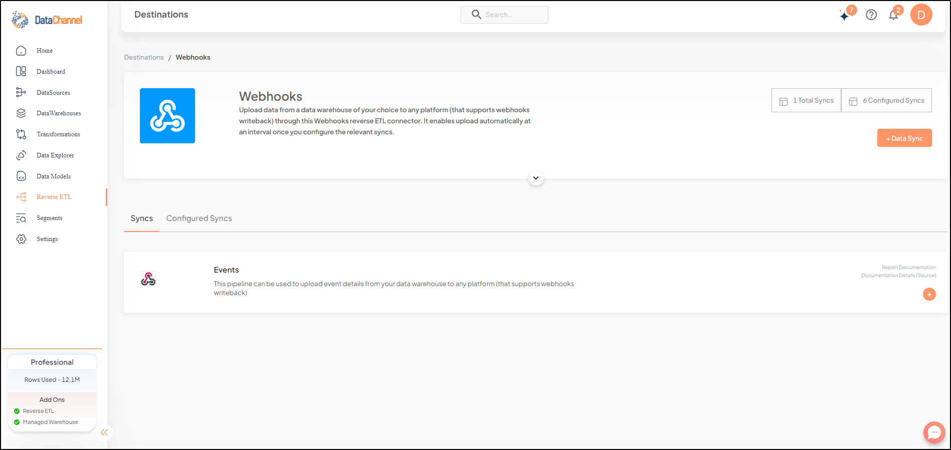 webhooks reverse screen