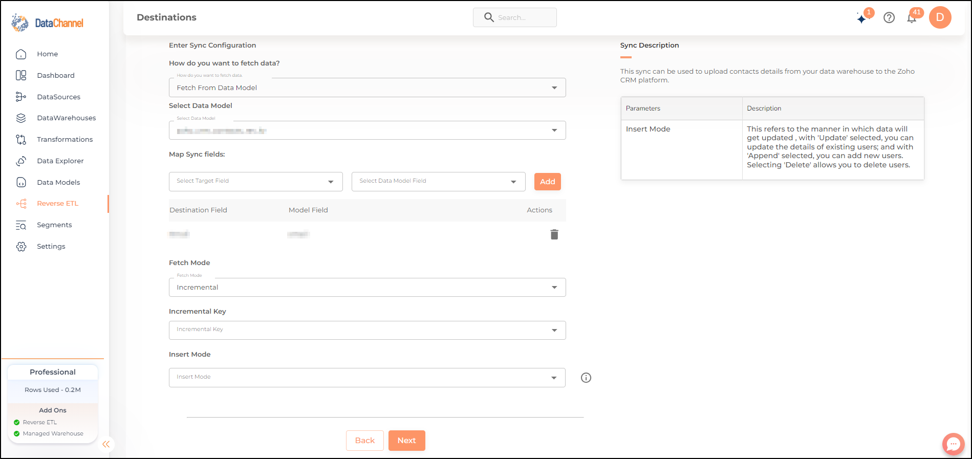 zoho crm reverse contacts config