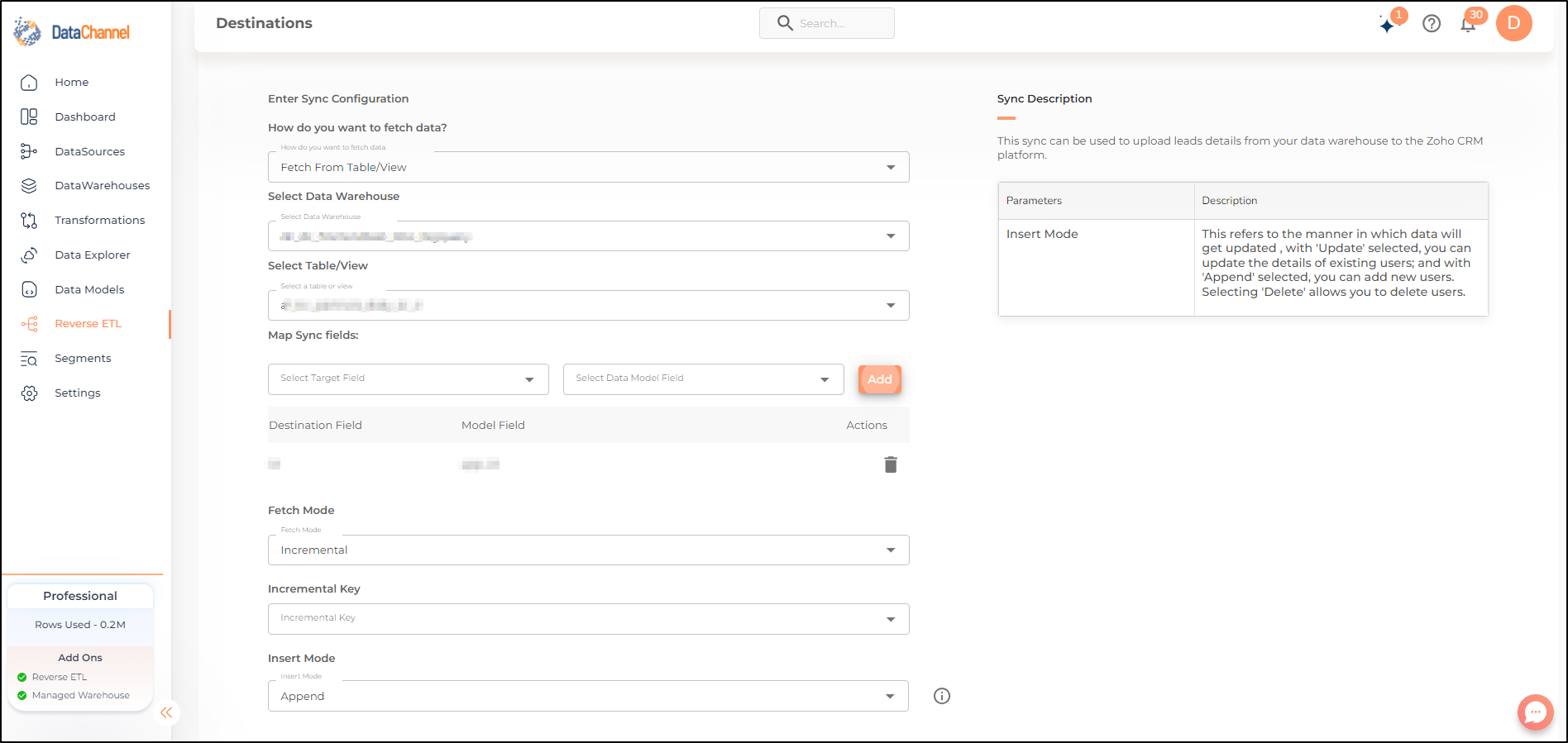 zoho crm reverse leads config