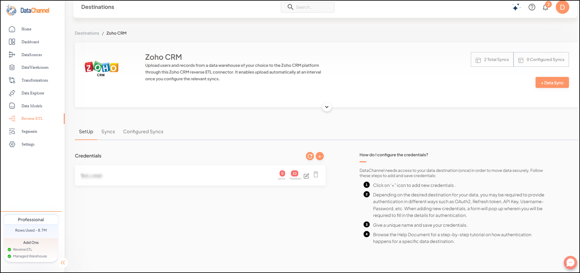 zoho crm reverse screen