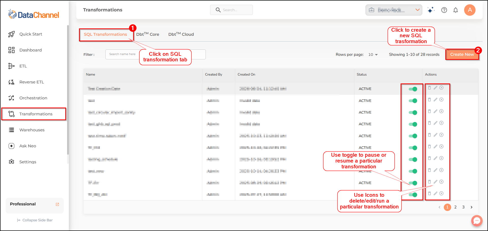 sql transformations 1